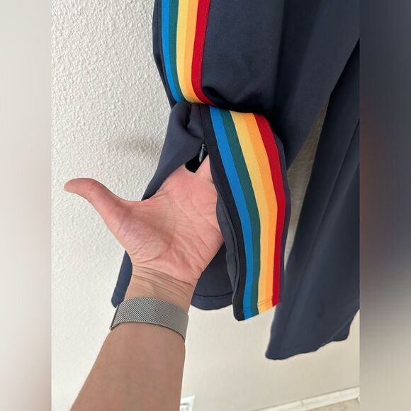 Urban Outfitters track pants rainbow stripes sz small - Picture 3 of 9